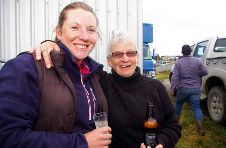 Rosie Finigan of Dunedin, and Wendy Hawkins of Kaitangata.
