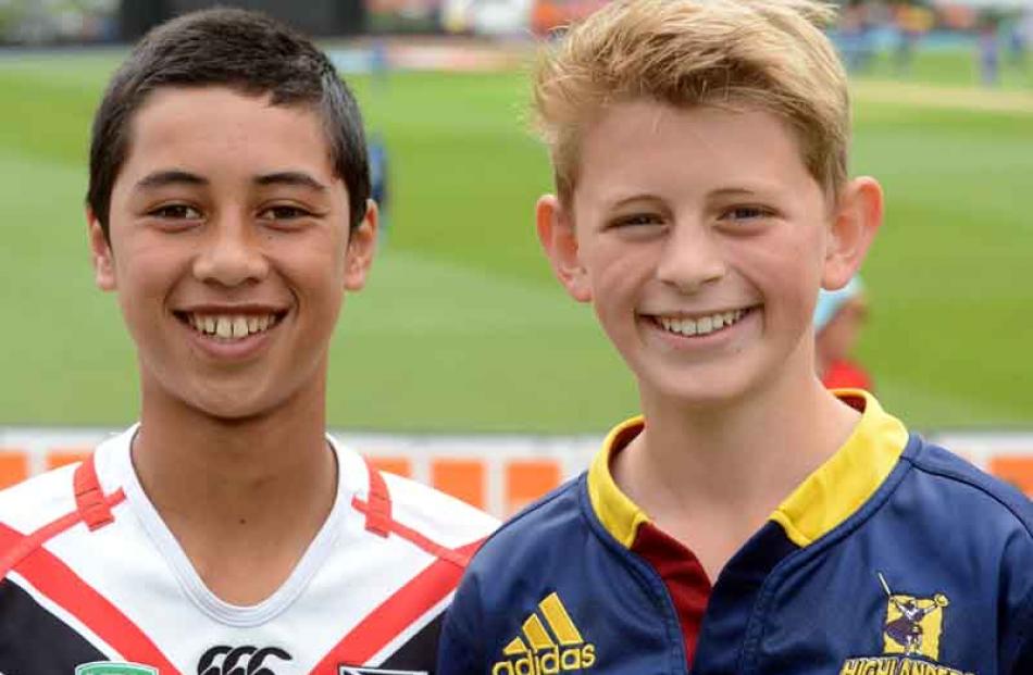 Eli Ellison (12) and Dominic McPhee (12), both of Dunedin.