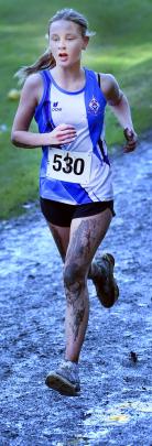 Elsie Munro, of Queen’s High School, in the girls under-15 race.