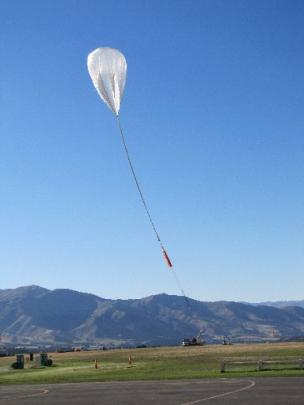 Nasa's super pressue balloon is launched from Wanaka Airport. Photo: Mark Price