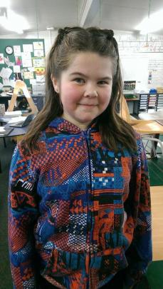 Allysa Curry (10) before her head shave. PHOTO: SUPPLIED