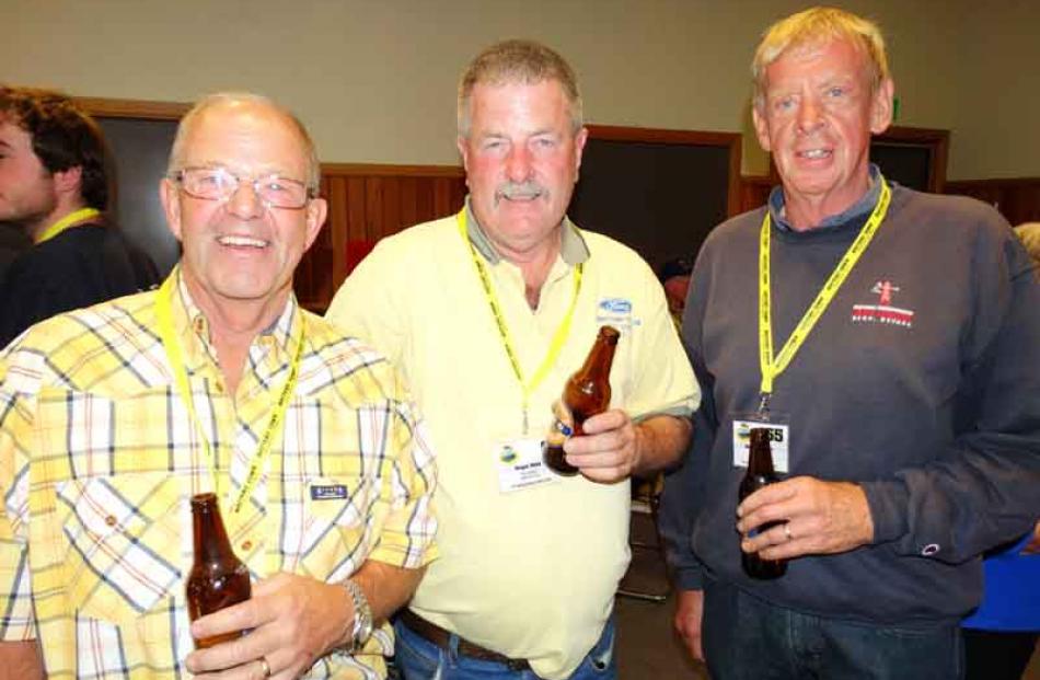 Brent Miles, of Christchurch, Roger Reid, of Barrytown, and Graeme Scott, of Christchurch.