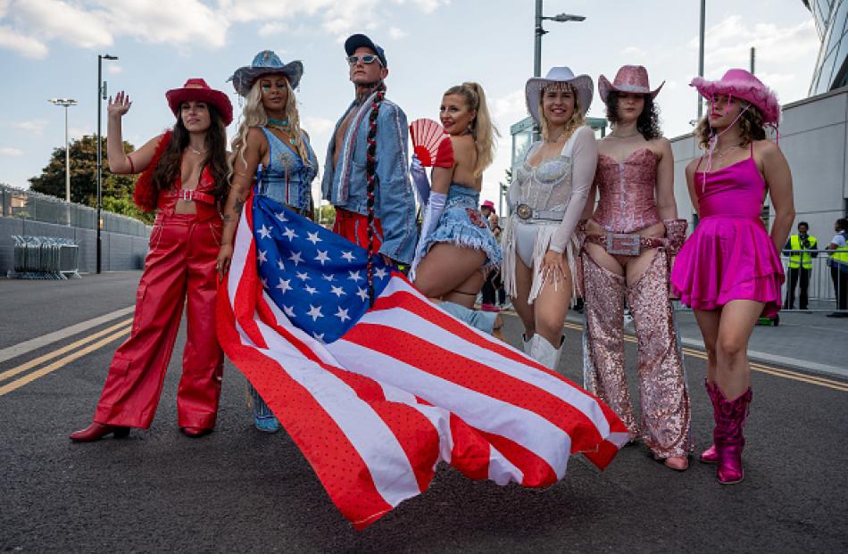 Beyonce fans attend the Cowboy Carter Tour at Tottenham Hotspur Stadium in London, England. PHOTO...