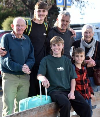 Meeting for a long-awaited McInnes family reunion are grandparents Don and Pam, of Dunedin,...