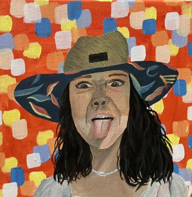 Acrylic on canvas by Alyssa May, 2024.
