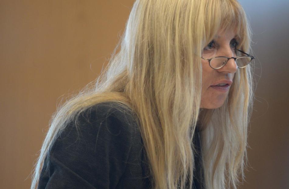 Counsel for Katharine Webb, Mrs Anne Stevens, asks a question during the first day of the...