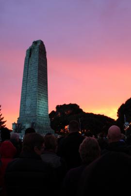Invercargill dawn service at the Eastern cemetery. Photo: Alison Beckham