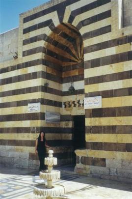 Suraya Langston at the Khan Al Wazar building in the old city of Aleppo.