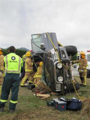 Though the ground was moving, there was no let-up in efforts to free a 73-year-old Picton man...