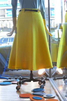 Kate Sylvester 4-gored A-line tweed skirt at Dada.