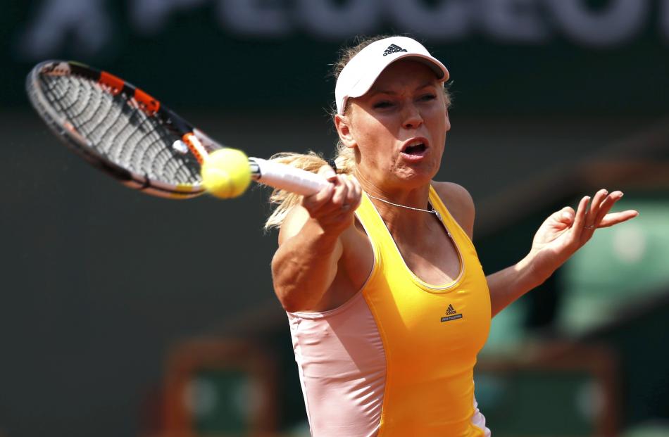 Caroline Wozniacki's French Open is over. Photo: Reuters