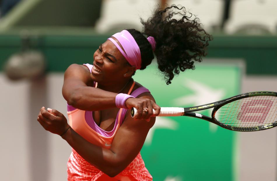 Serena Williams recovered to win her three-set match. Photo: Reuters