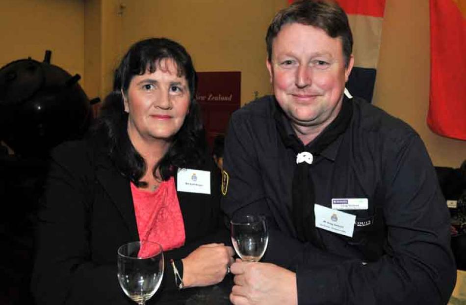 Kath Morgan and her partner, Andersons Bay Scout Leader Greg Verhoef, both of Dunedin.