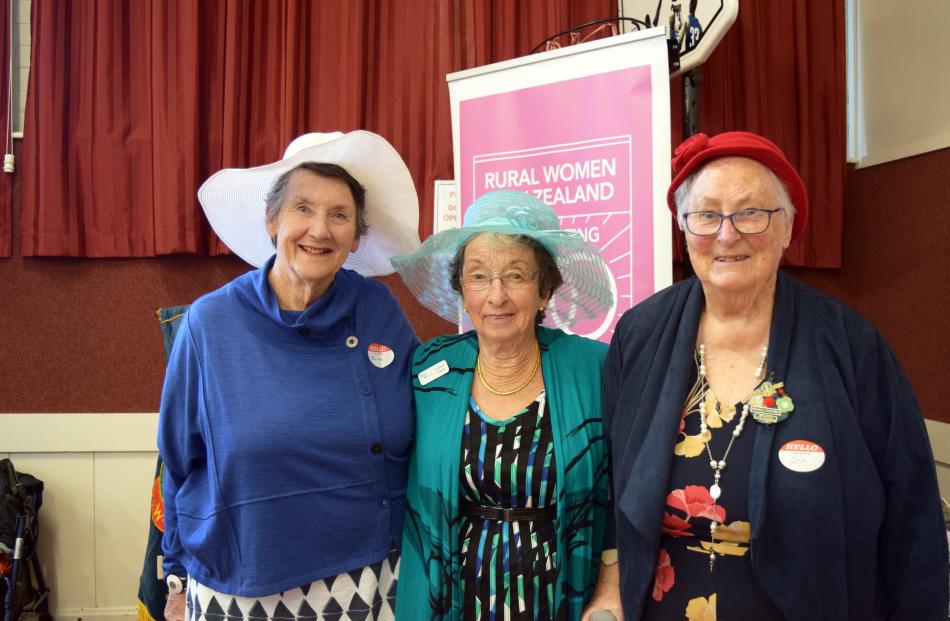 Marion McGuigan, of Mosgiel, Colleen Liggett, of Berwick, and Ann Murphy, of Christchurch.
