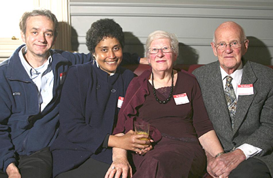 Open homes: Meriel and Norman Eadie (at right), nominated for opening their doors to students...