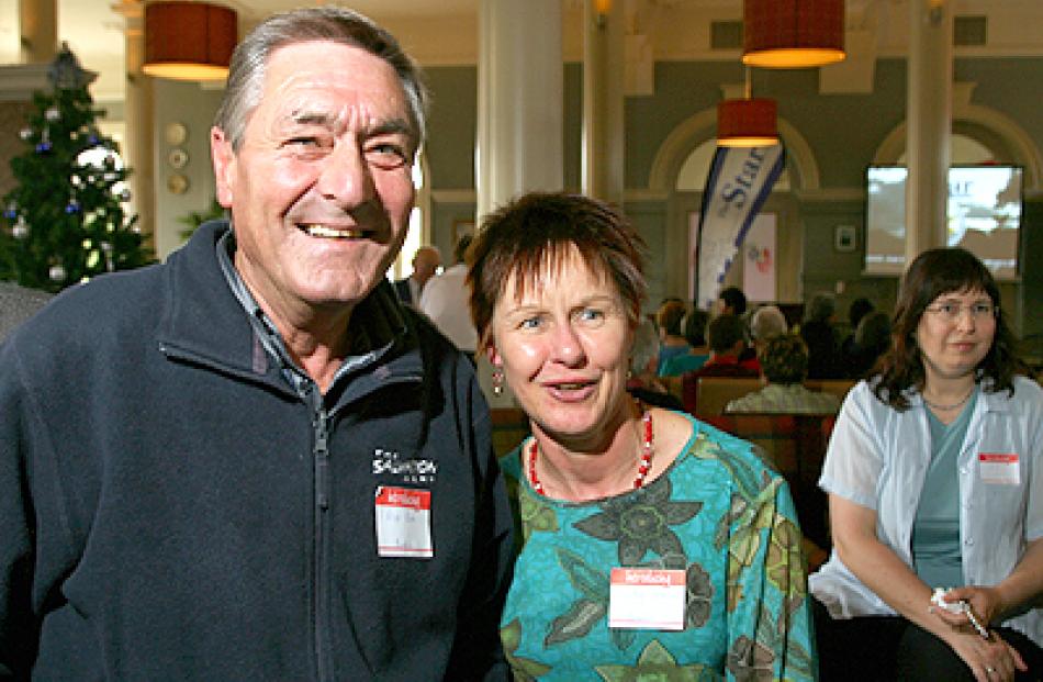 All for the Sallies: Salvation Army volunteer Alan Dore was nominated by Dorothy Jacobson (right)...