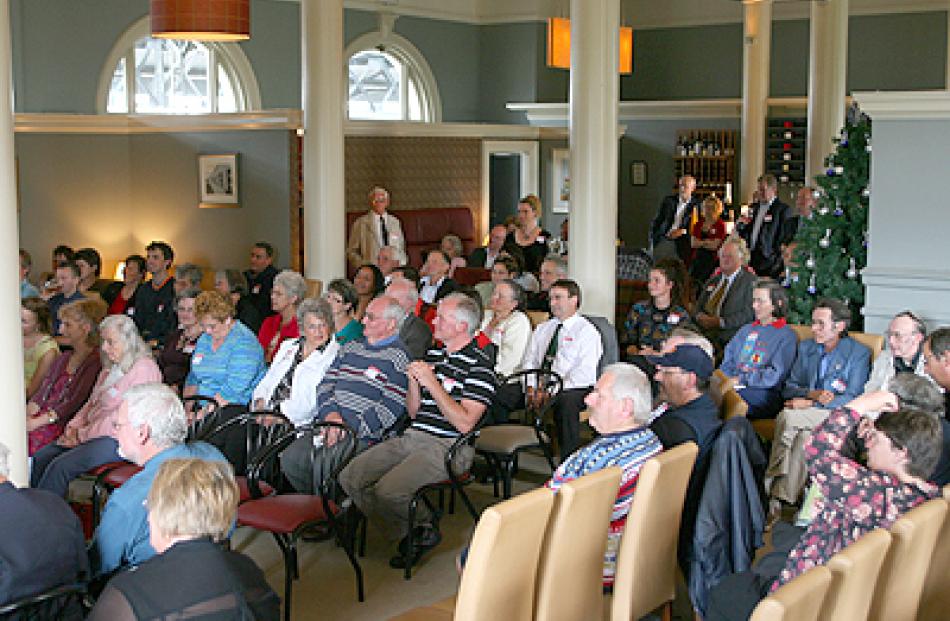 Awards crowd: Scotia Restaurant at the Dunedin Railway Station is filled with people as the...