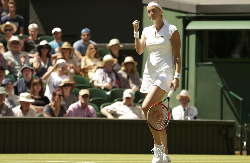 Defending champion Petra Kvitova took just 35 minutes to see off her Dutch opponent. Photo: Reuters