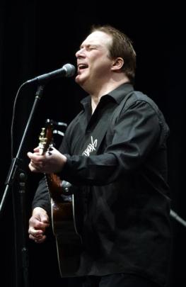 Dave Coleclough performs during last night's South Dunedin musical fundraiser at the King's and...