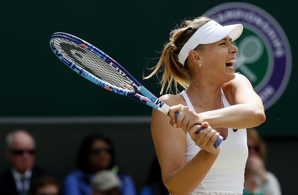 Maria Sharapova had a battle against her US opponent to make it into the semis. Photo: Reuters