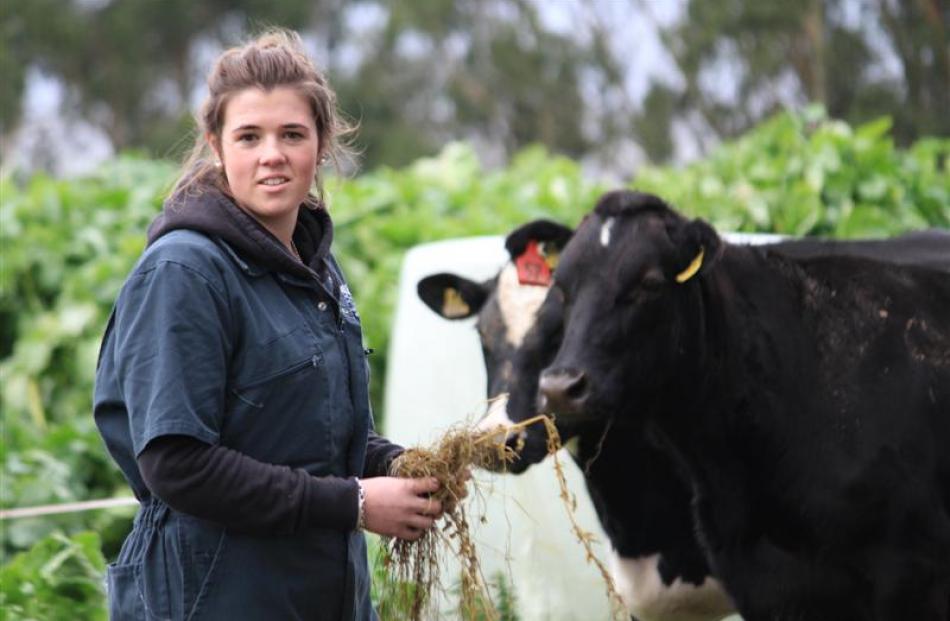 Anna Hamilton (18), who grew up on a lifestyle block in Rangiora, is pursuing a diploma for rural...