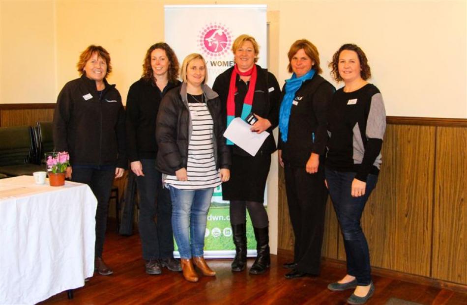 Attending the North Otago branch of the Dairy Women's Network's calf rearing seminar at Glenavy...