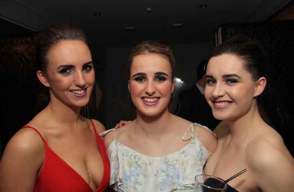 Olivia Archer, of Gore, Caitlyn George and Hayley Shallard, both of Dunedin.