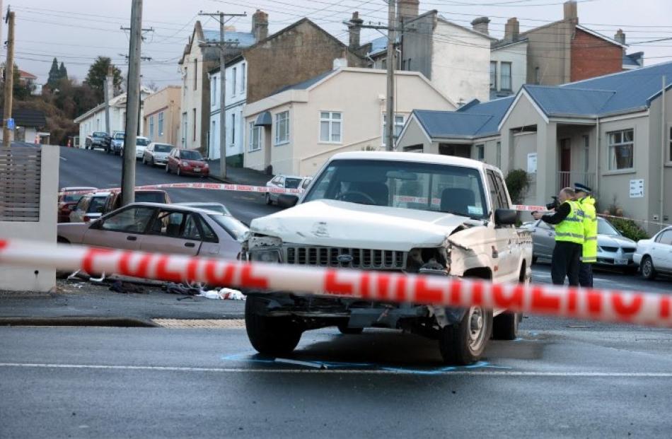 The ute that was involved in the crash. Photo Stephen Jaquiery