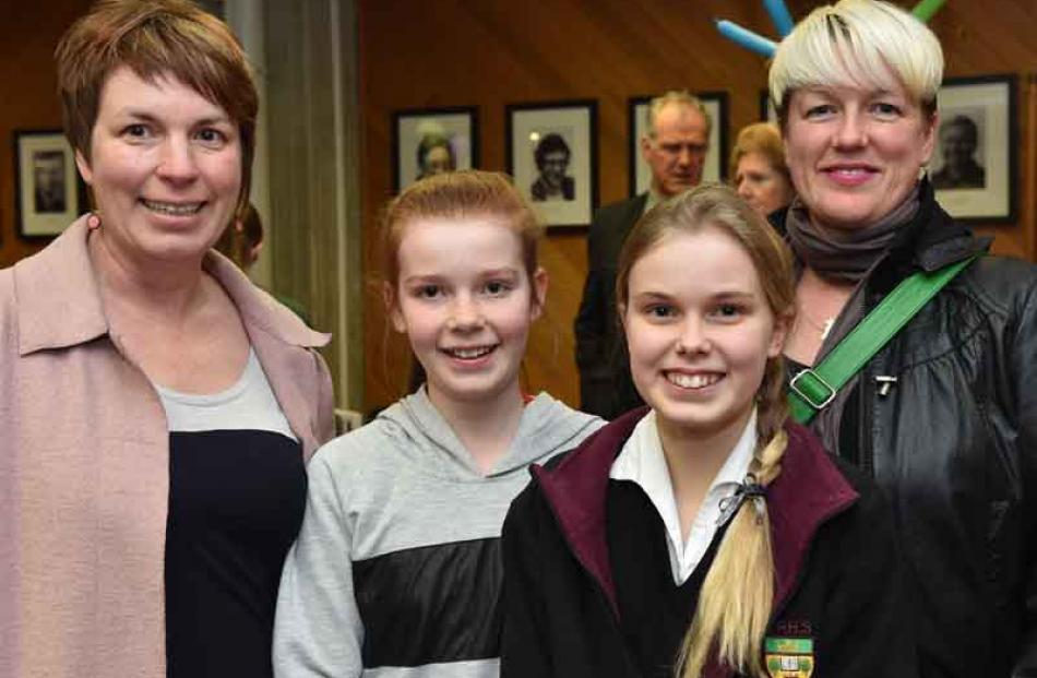 Emma McKinlay, Isla Lynch (11), Beth Lynch (13), and Lara Liesbeth, all of Dunedin.