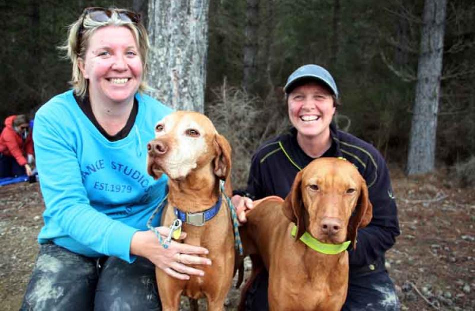 Cath Allwood of Dunedin, Eniko, Piroska, and Jenni Topliss, of Mosgiel.