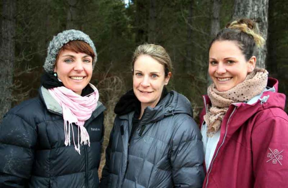 Helen Pfahlert of Christchurch, Jess Luxton, and Talia O'Connor, both of Dunedin.