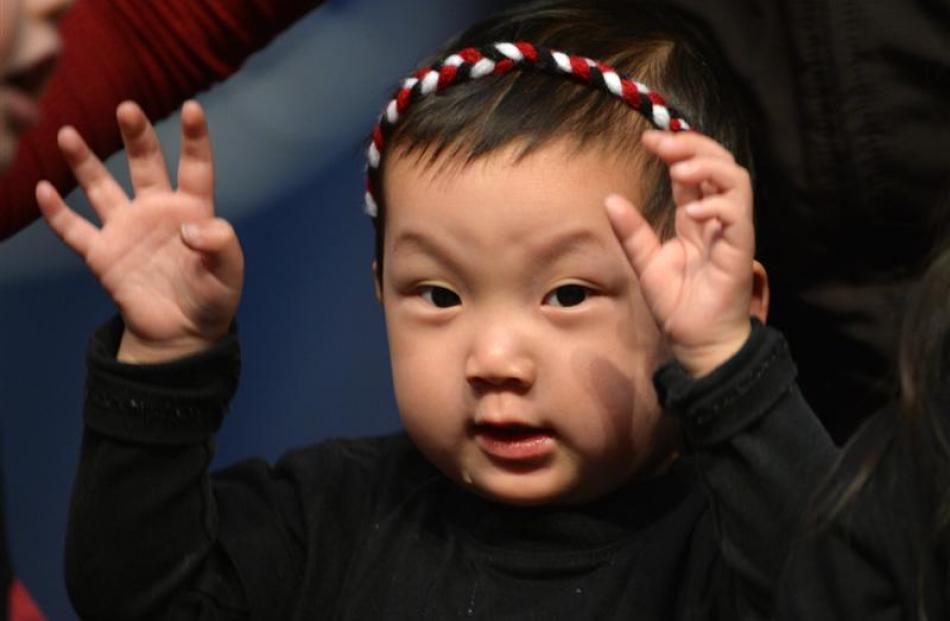 Silas Chen (2), of Montessori House Casita dei Bambini