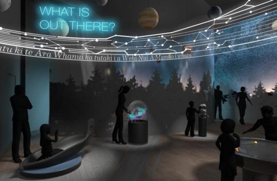 A design concept image of the planetarium.