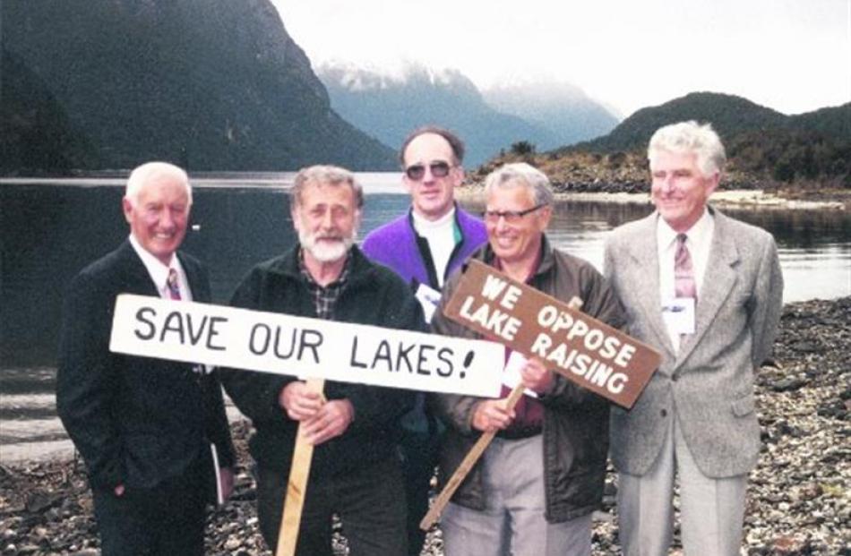 The original Guardians of Lakes Manapouri, Monowai and Te Anau, appointed by then prime minister...
