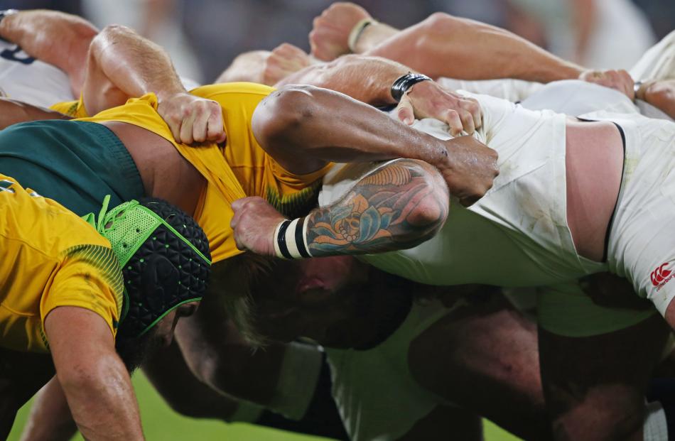 The scrum was one of the big talking points in the lead up to Australia's encounter with England....