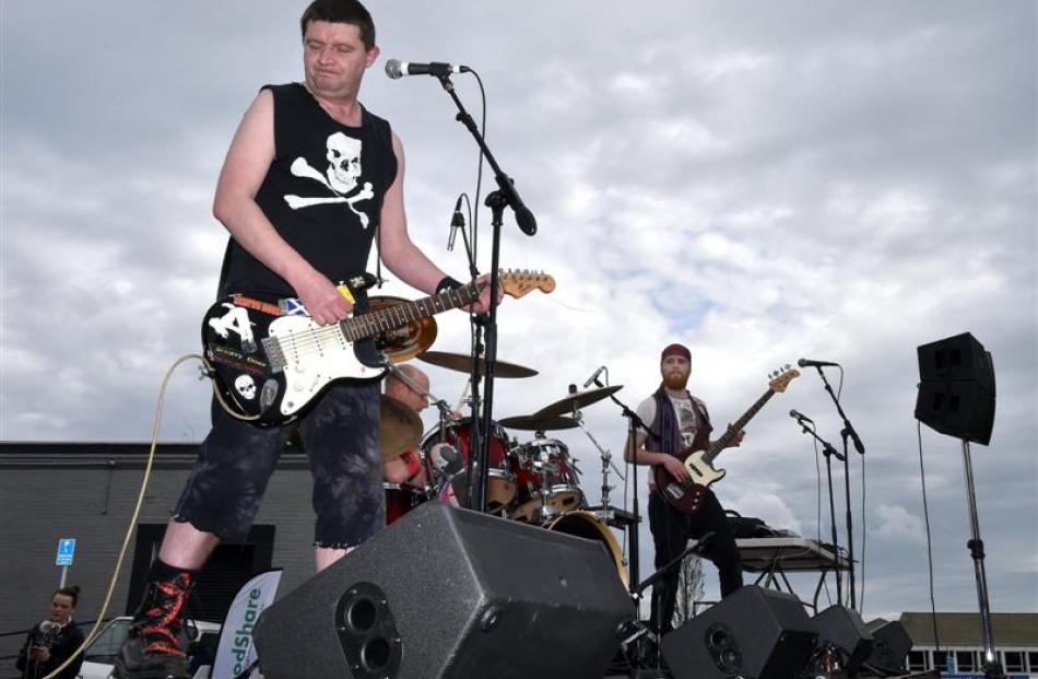 Punk band Scurvy Dogs (from left) Iain ''Captain Shag'' Johnston, Rodney ''Knockin' Boots''...