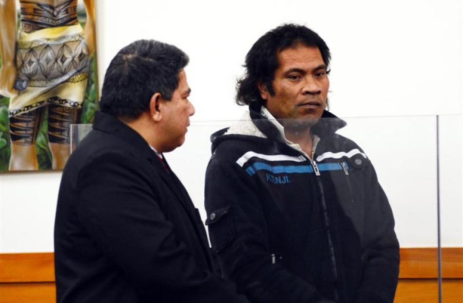 Ioane Teitiota (right) stands in Waitakere District Court last month before being deported to...