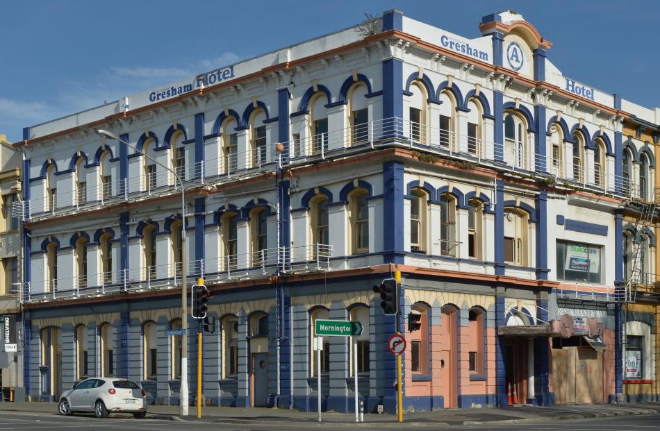 The Gresham Hotel building on the corner of Rattray and Cumberland streets. Photo: ODT files