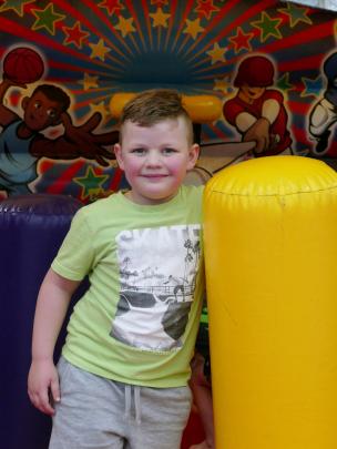 Malachi Pretorius, 6, of Kaka Point, pauses for a photo.