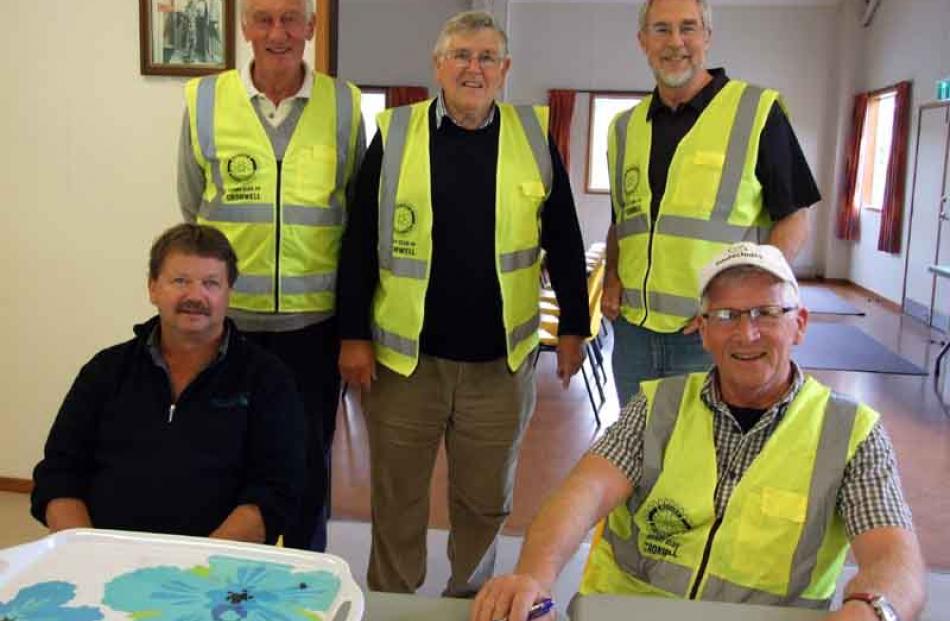 From left: Cliff Halford and Bill Dunbar of Cromwell, Andrew Burton of Lowburn, Murray Kennedy of...