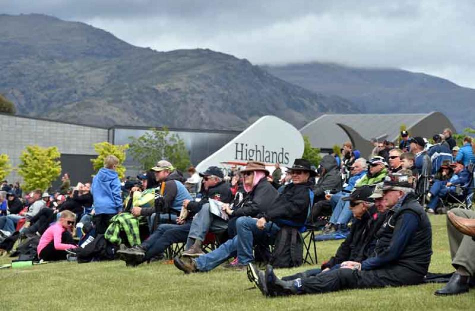 A section of the crowd during the running of the Highlands 101 feature race.