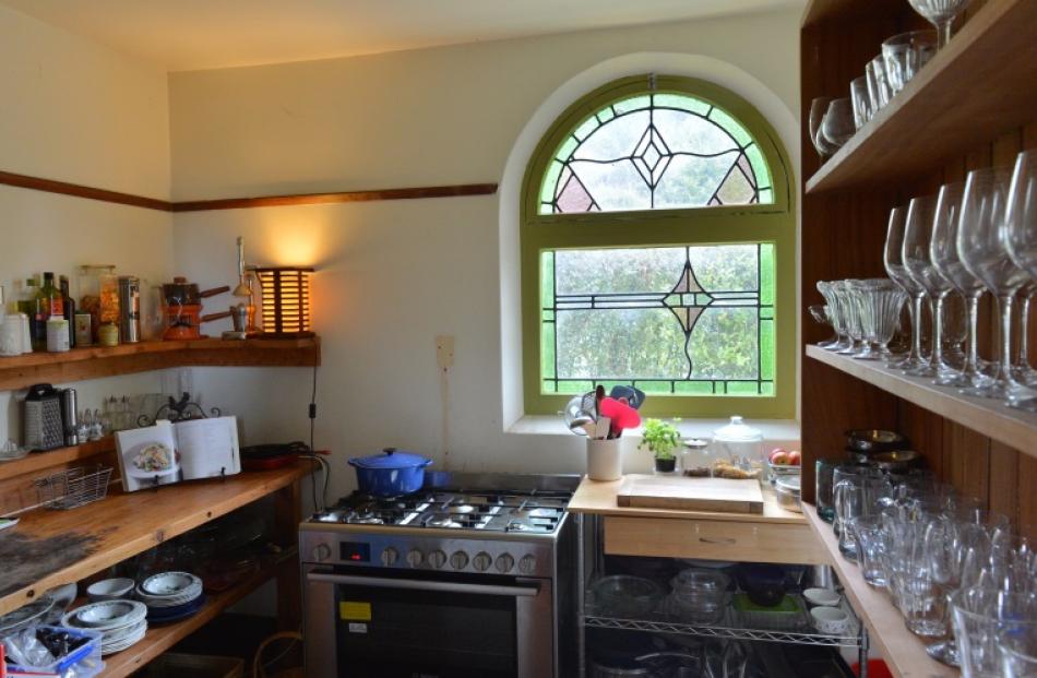 The kitchen is in what was the sacristy.