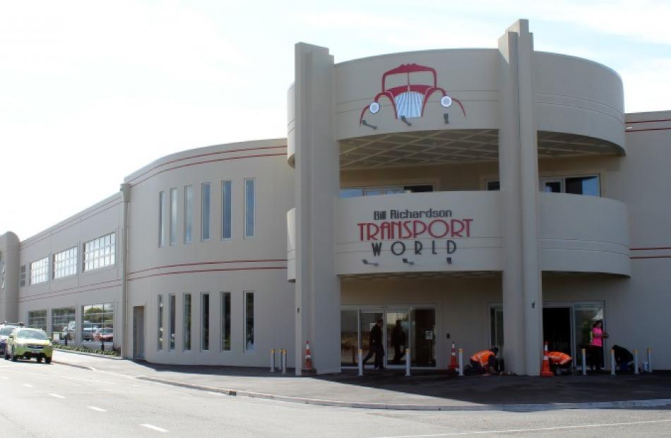 The main entrance and exterior of Bill Richardson Transport World.