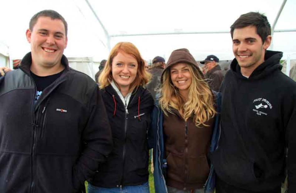 Jarrod Morgan of Waimate, Anja Heumann of Abensberg, Germany, Theresa Kirkby of Gedesby, Denmark,...