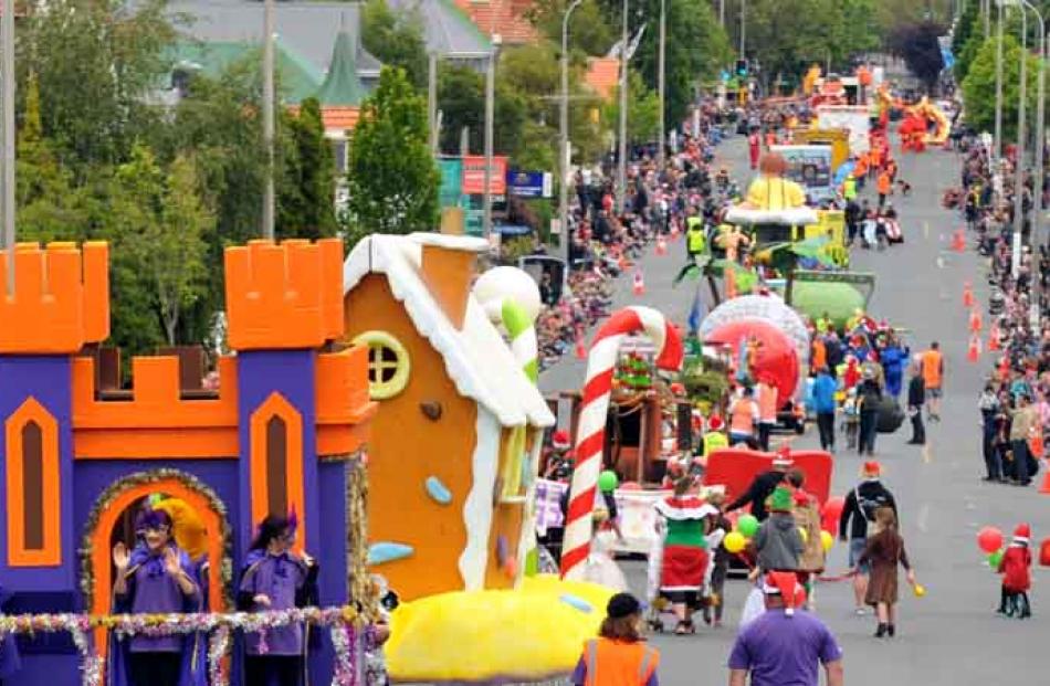 Dunedin's Santa parade. Photos by Christine O'Connor.