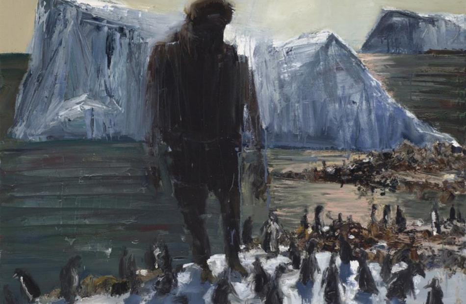 Euan Macleod Man and Penguins, 2010.