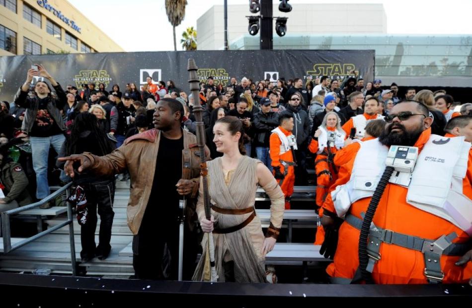 Many fans turned out in costume for the premiere.