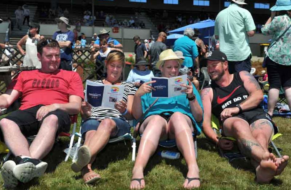 Matt Elliott, Lynne Harwood and De and Matt Thomson, all of Dunedin.