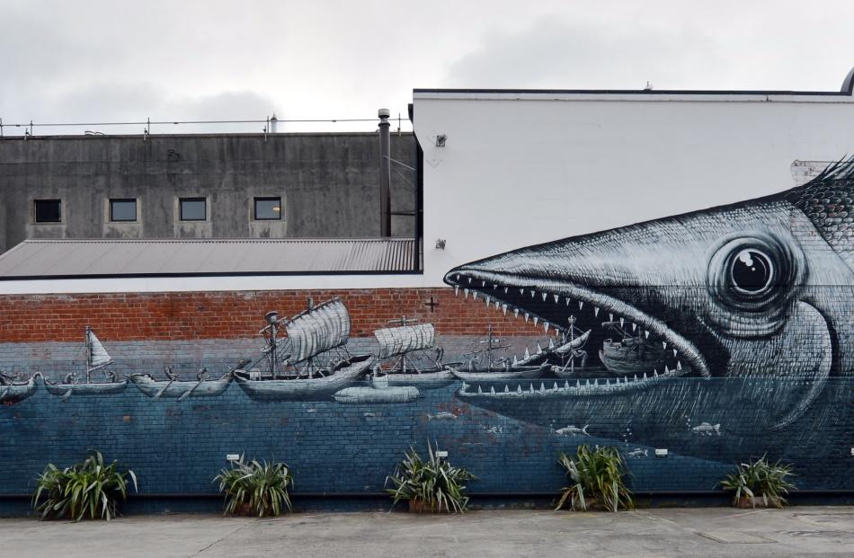 Artist: Phlegm (United Kingdom). Where: Vogel St Kitchen side wall, 76 Vogel St. Click on photo...
