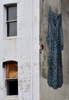 Artist: Hyuro (Argentina). Where: Vogel St Kitchen rear entrance, 76 Vogel St. Click on photo to...